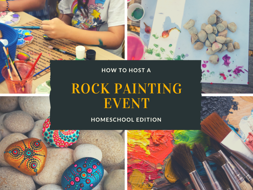 rock painting event-how to host-homeschool