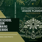 Secular Homeschool Planner Moth Goth Emerald