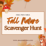 Fall Nature Scavenger Hunt Free Printable Homeschool