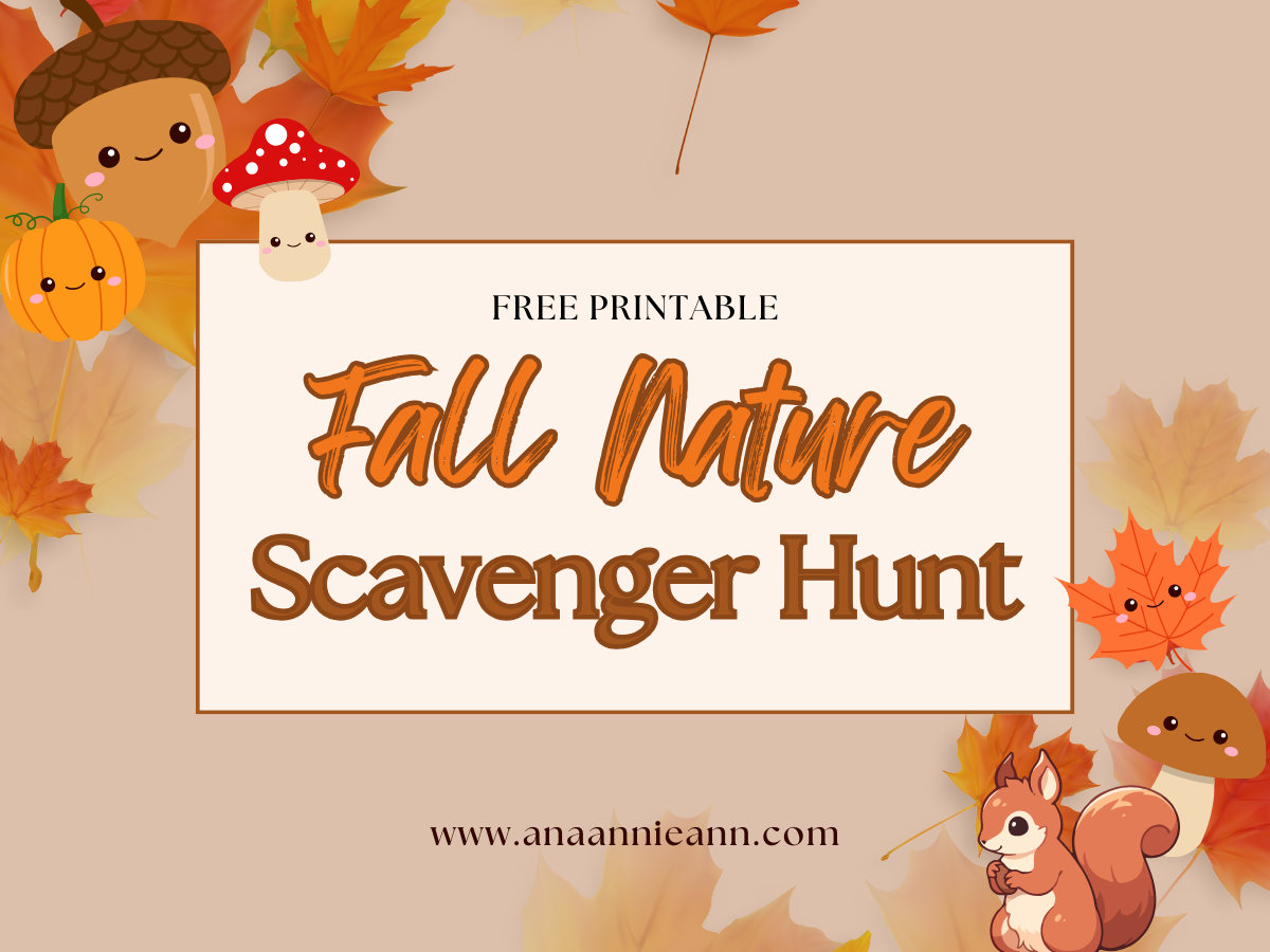 Fall Nature Scavenger Hunt Free Printable Homeschool