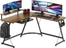 L Shape Des with Monitor Stand